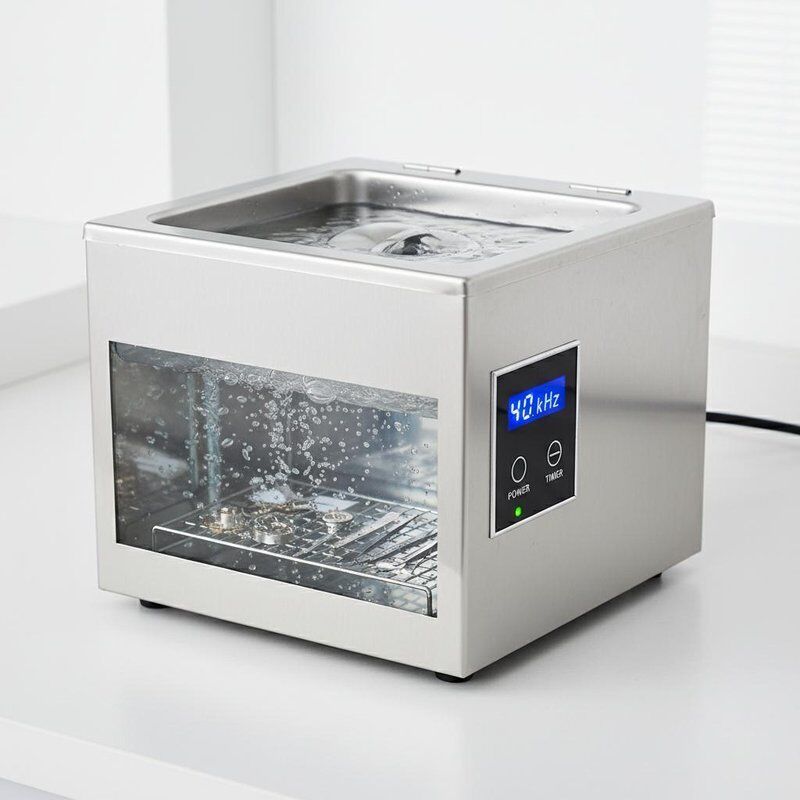 280x180x200mm تمیز کننده فوق صوتی بالای میز 40kHz حفاظت از فرکانس فوق صوتی طراحی شده برای تمیز کردن ابزار حساس