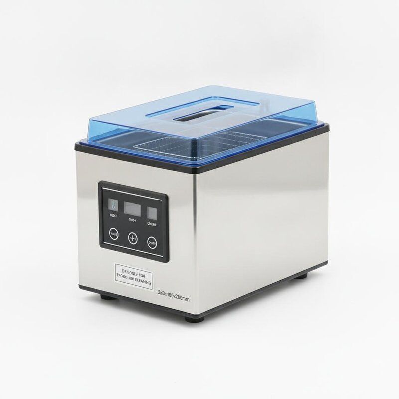 2.5L ظرفیت مخزن تمیز کردن سطح میز پاک کننده فوق صوتی واحد مخزن فولاد ضد زنگ اندازه 280x180x200mm طراحی شده برای تمیز کردن کامل